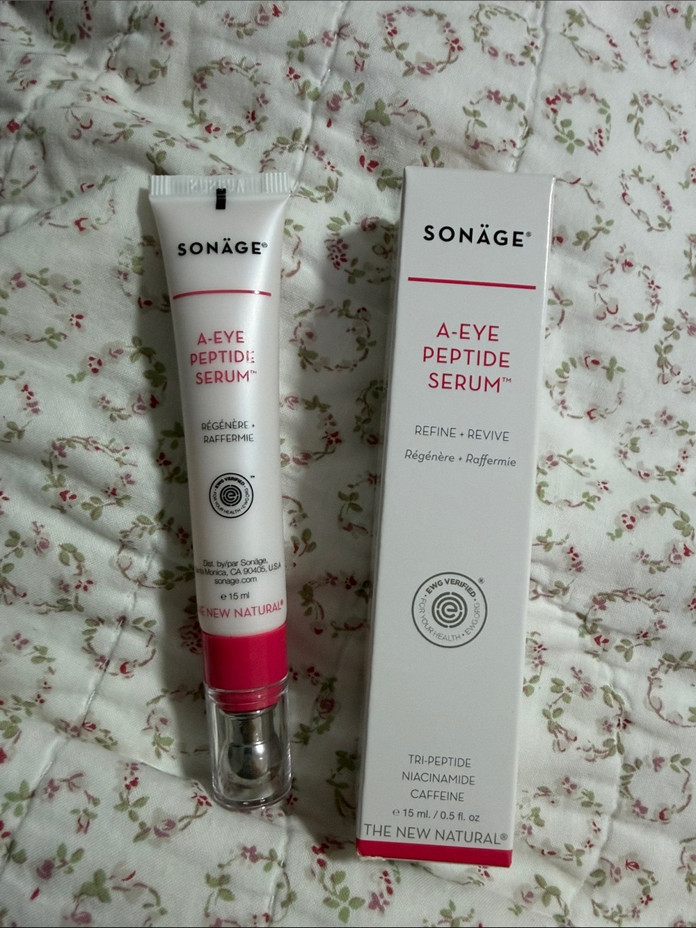 Sonäge A-Eye Peptide Serum – Pink & White Eye Treatment